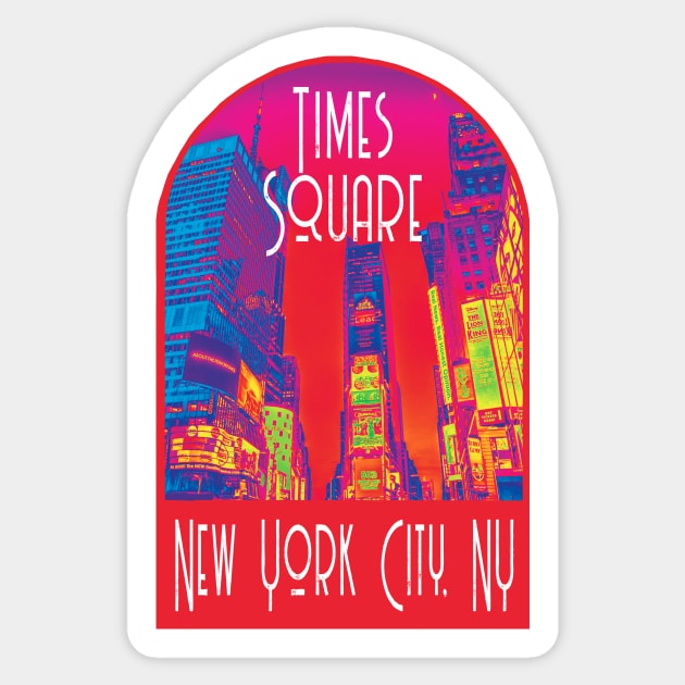 Times Square NYC Decal Sticker by zsonn